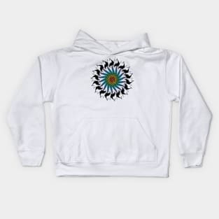 Peacock Spiral Kids Hoodie